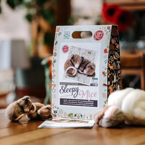 Sleepy Mice Needle Felting Craft Kit - Front & Company: Gift Store
