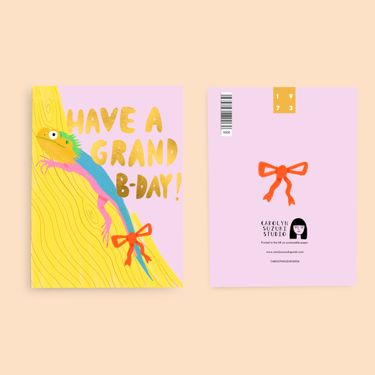 BEARDY DRAGON - Birthday Card