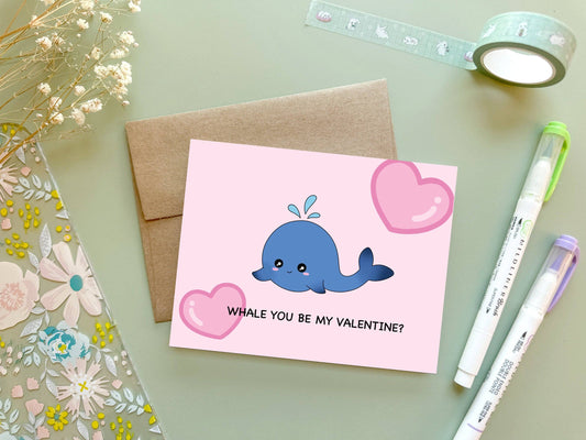 Whale You Be My Valentine? | Greeting Card