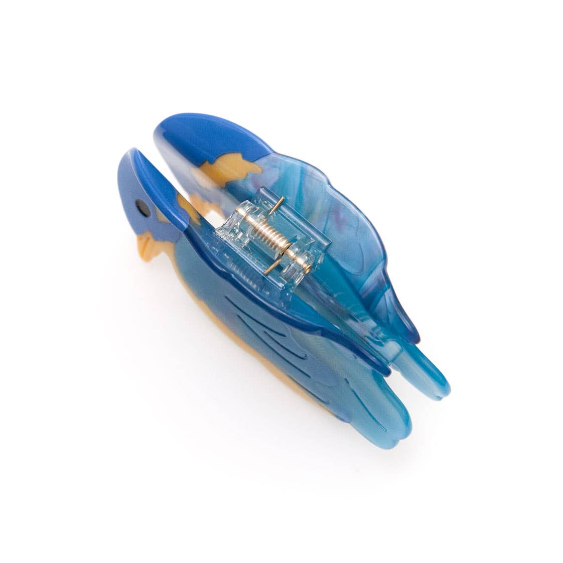 Blue Bird Hair Claw Clip