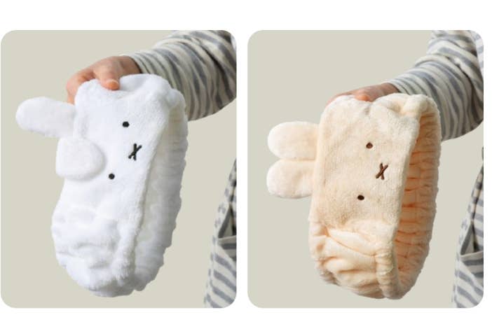 Miffy Face Velboa Soft Wash Headband- Wide Style