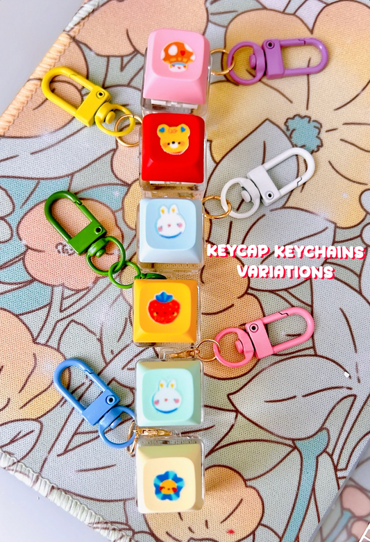 Keycap Keyboard Clicky Fidget Stimming Kawaii Cute Keychain