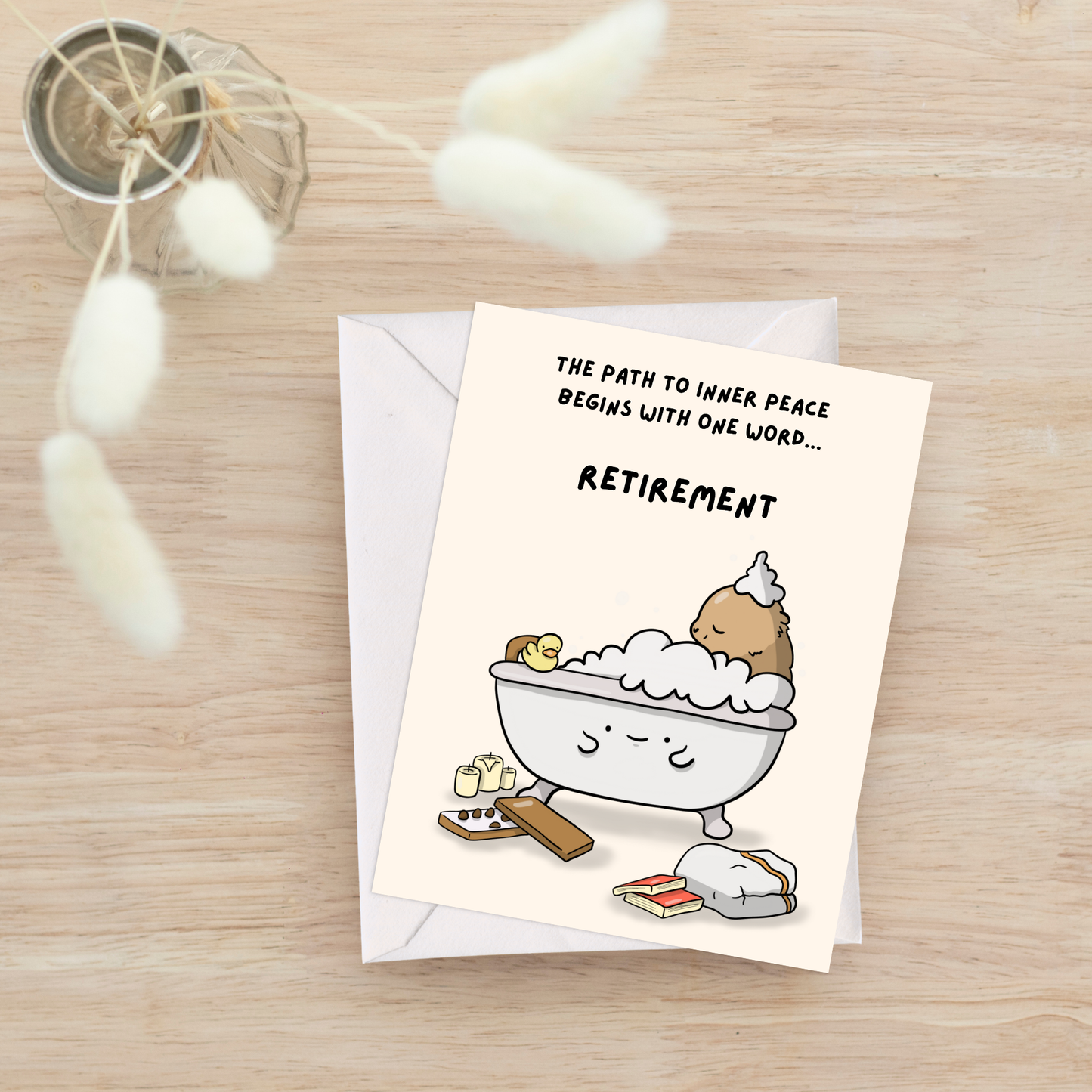 Retirement Sarcastic Greeting Card (One Word... Retirement)