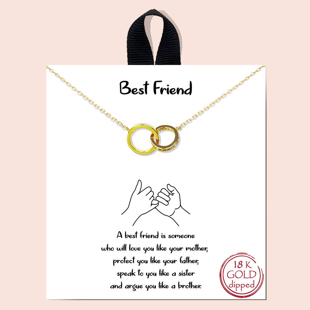 Gold-Dipped Double Loop Necklace