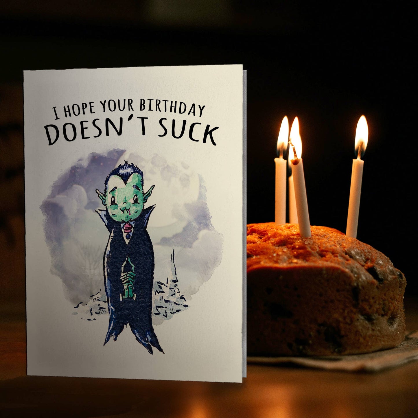"Doesn't Suck" - Funny Twilight Vampire Birthday Card