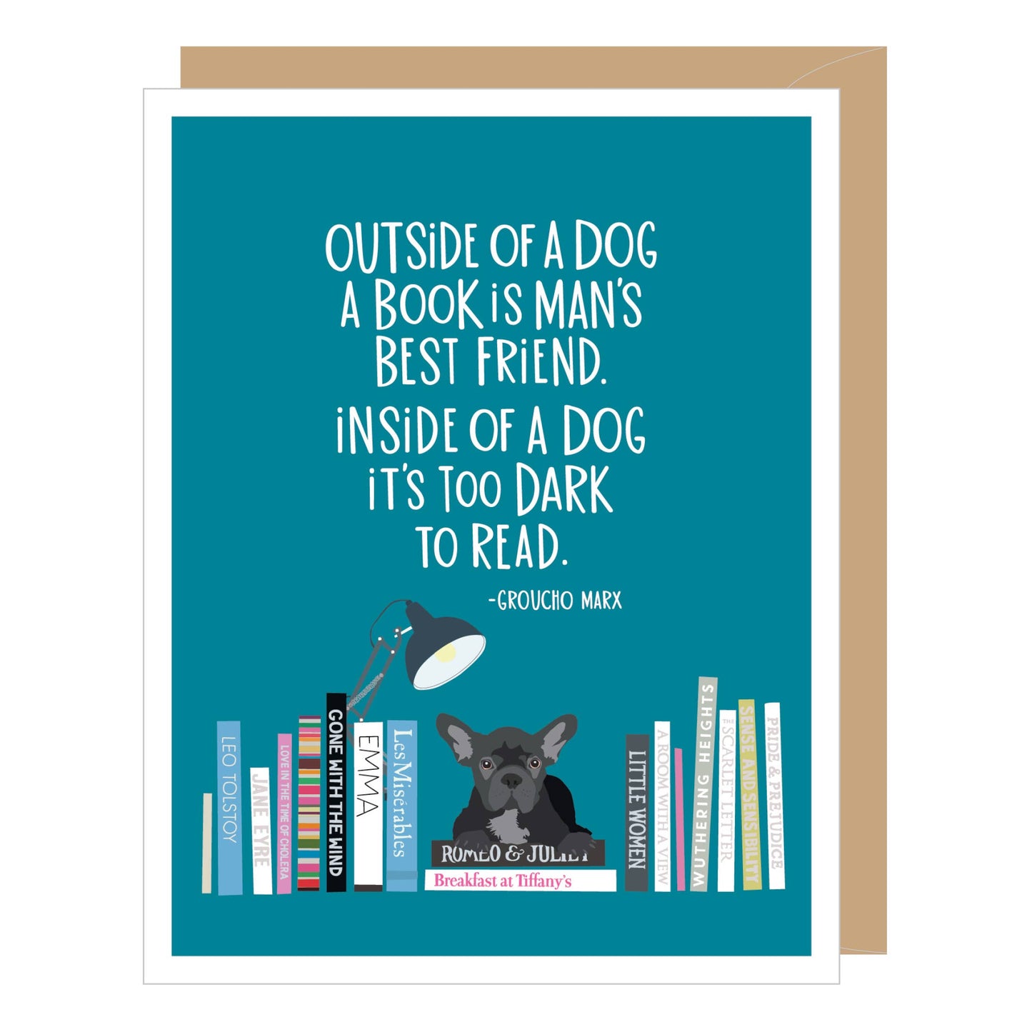 Groucho Marx Man's Best Friend Quote Card