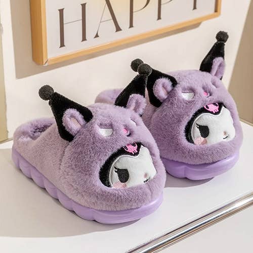 Sanrio Characters Fluffy Fur Costume COZY Slippers