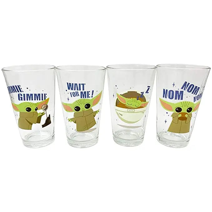 Star Wars Mandalorian Gimmie Nom Pint Glass