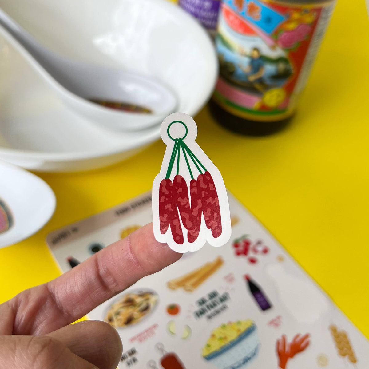 Cantonese food sticker sheet