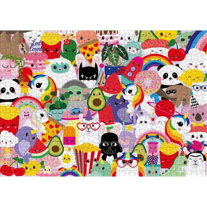 Jigsaw Puzzle Kawaii Yoda Unicorn Rainbow 1000 pieces