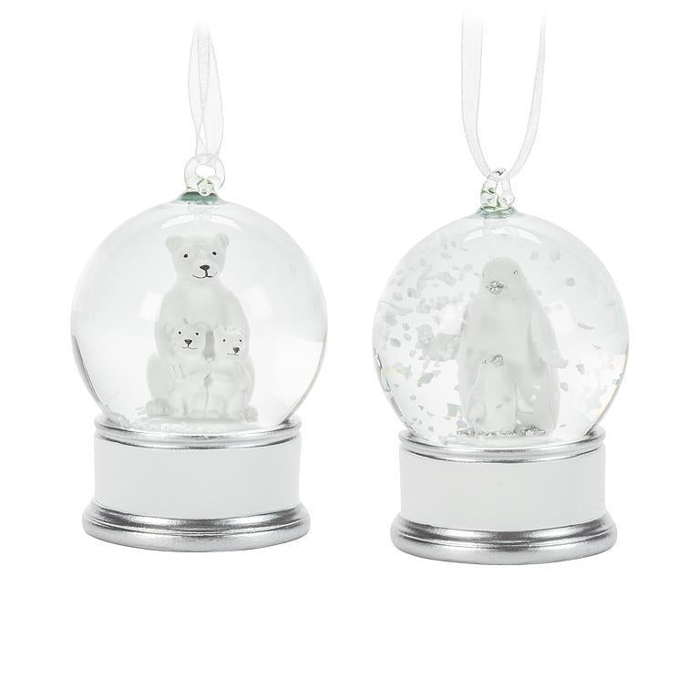 Small Arctic Snow Globe Ornament