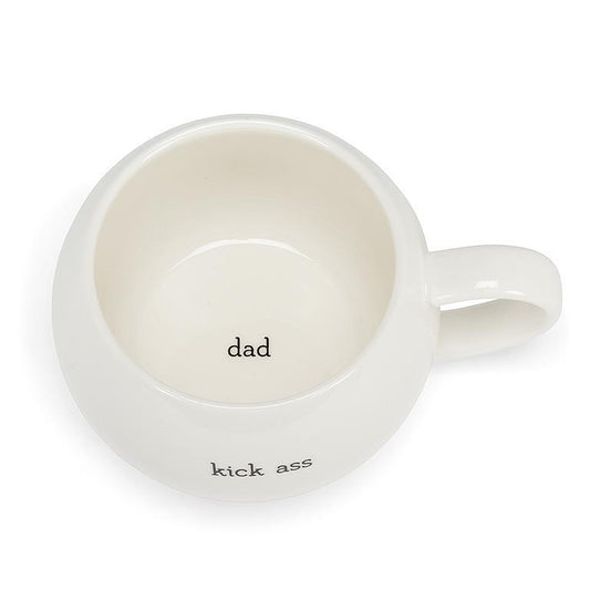 Kick Ass Dad Ball Mug 3"H