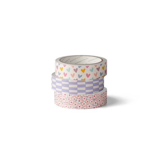 Sweet Hearts Washi Tape Set | Boxed Set of 3