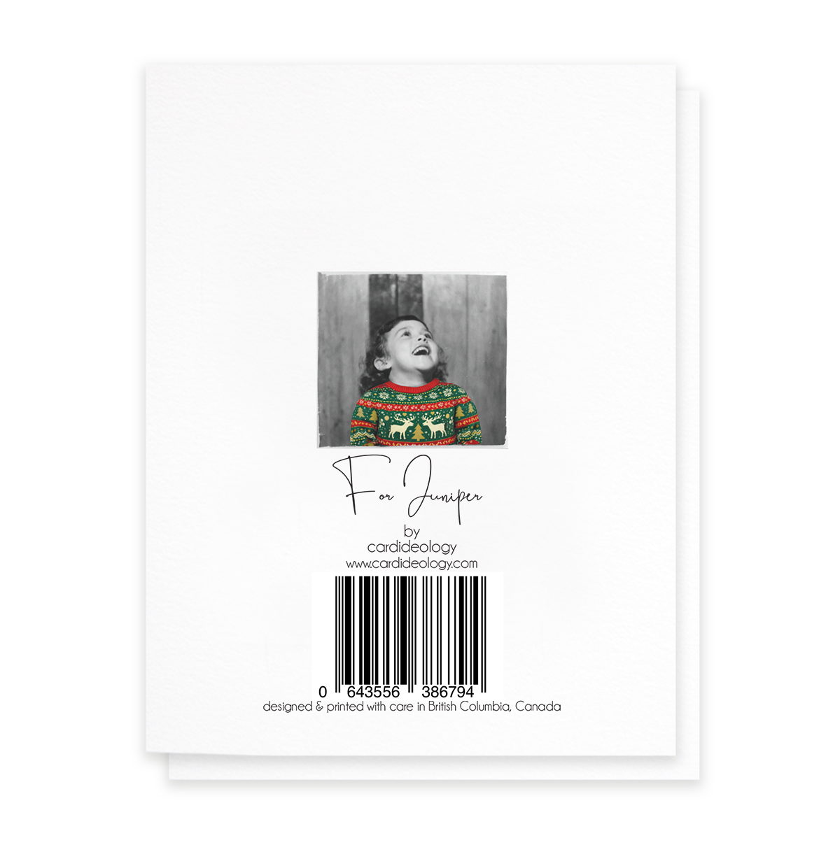 Ugly & Bright, Funny Ugly Sweater Christmas Greeting Card