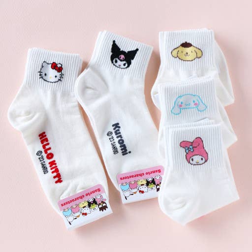 Sanrio Friends Simply Face Cotton Women Socks