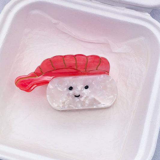 Fun Sushi Series Hair Clip, Octopus Acetate Claw Clip