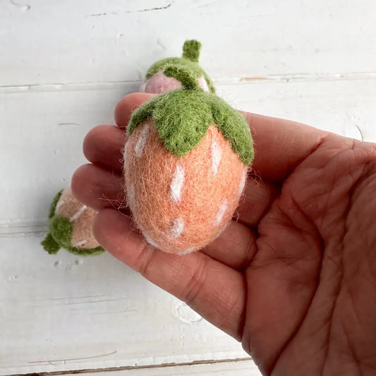 One Boho Felt Strawberry
