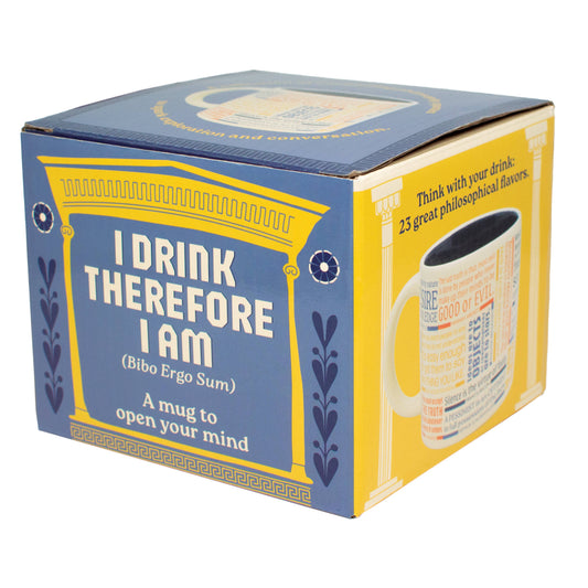 I Drink Therefore I Am (Philosophy Quote) Mug