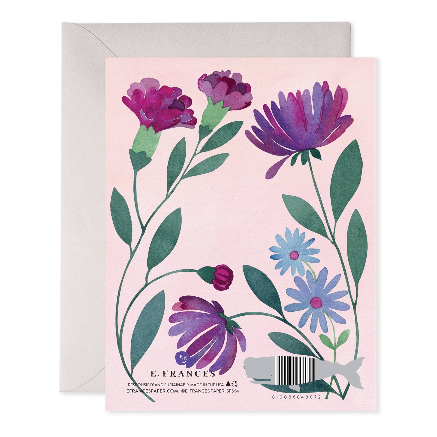 Purple Floral Mother's Day Greeting Card
