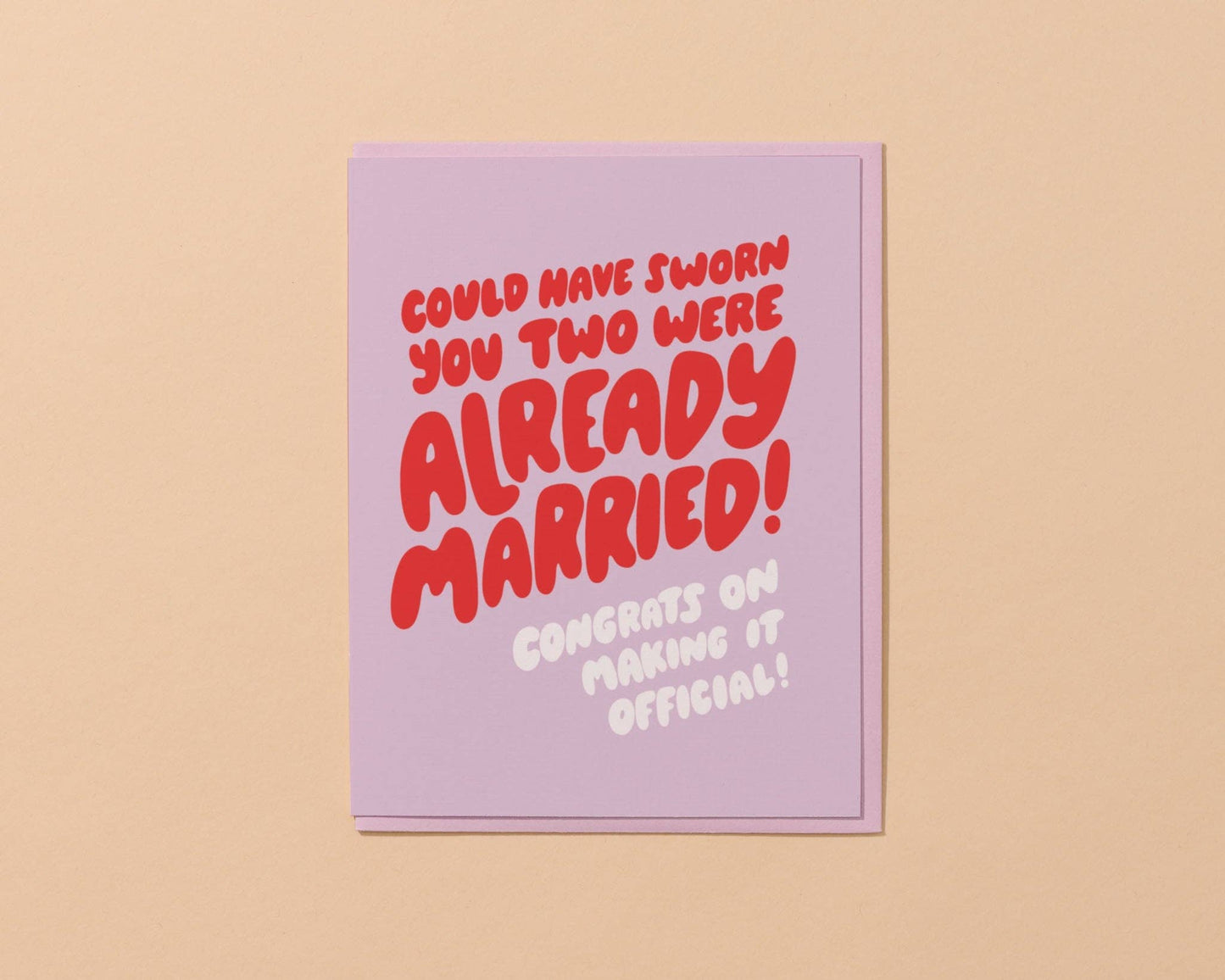 Already Married!? Funny Wedding Card