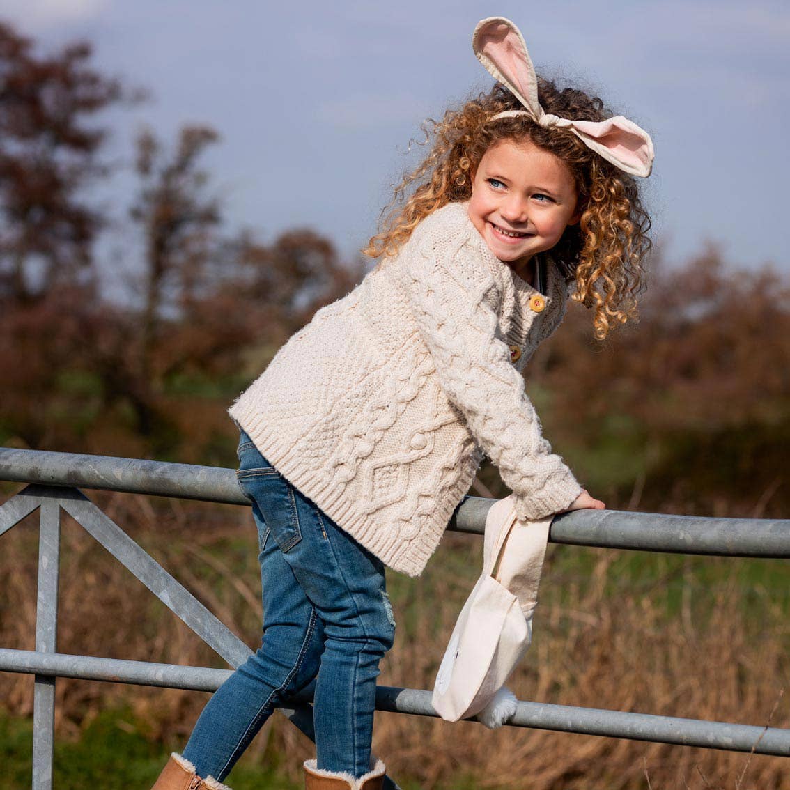 Fabric Dress Up Pink Bunny Ears | Easter Dress Up |