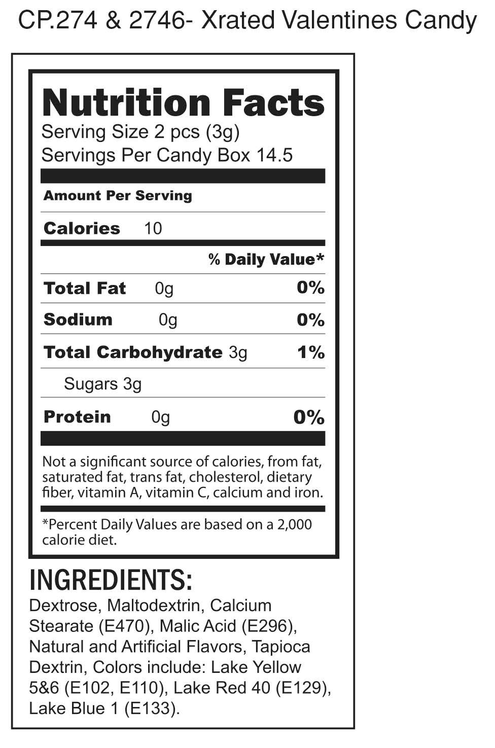 Risque Valentine's Conversation Heart Candy