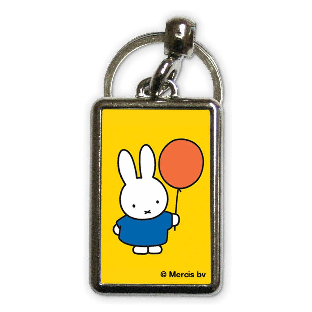 Miffy Holding a Balloon Metal Keyring