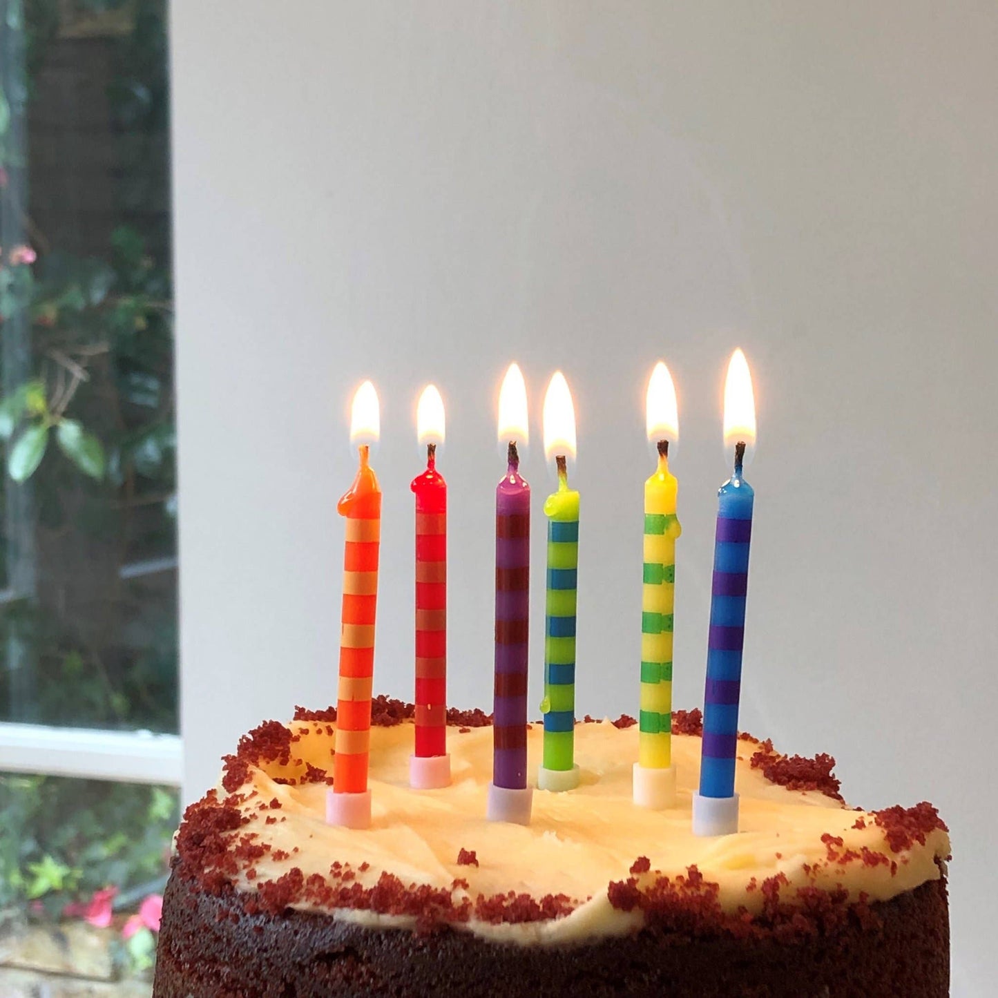 Striped Birthday Candles | 24 Pack | Birthday Party |