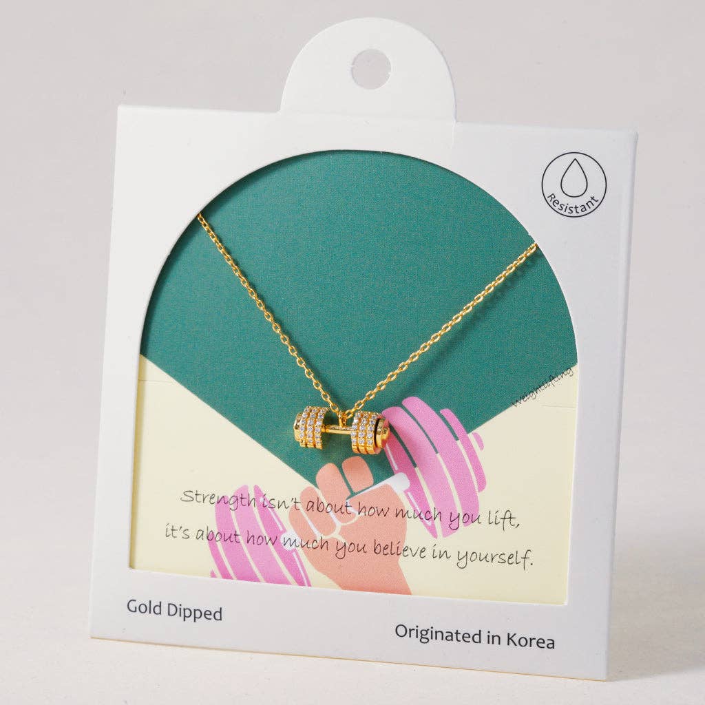 Power Dumbell, necklace