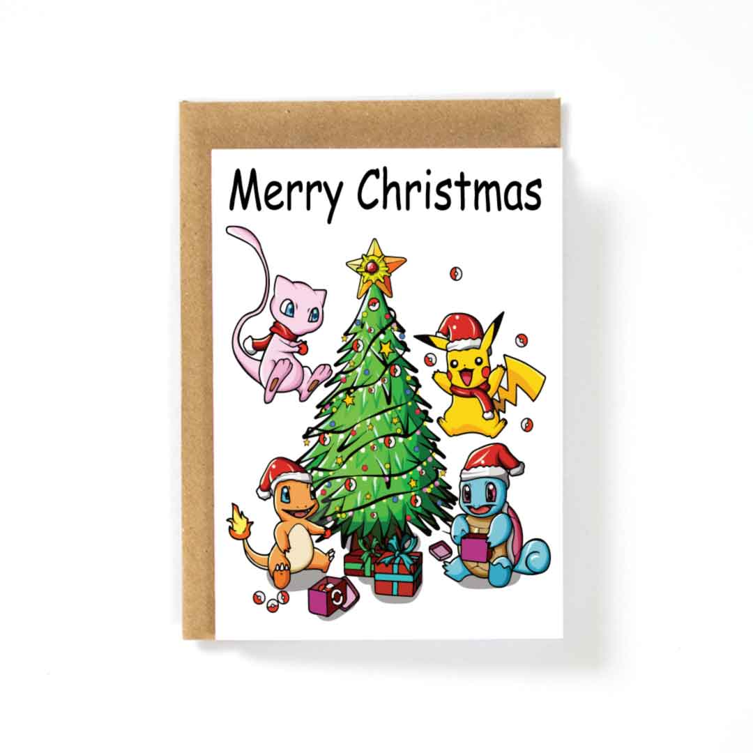 Pokemon Merry Christmas Card
