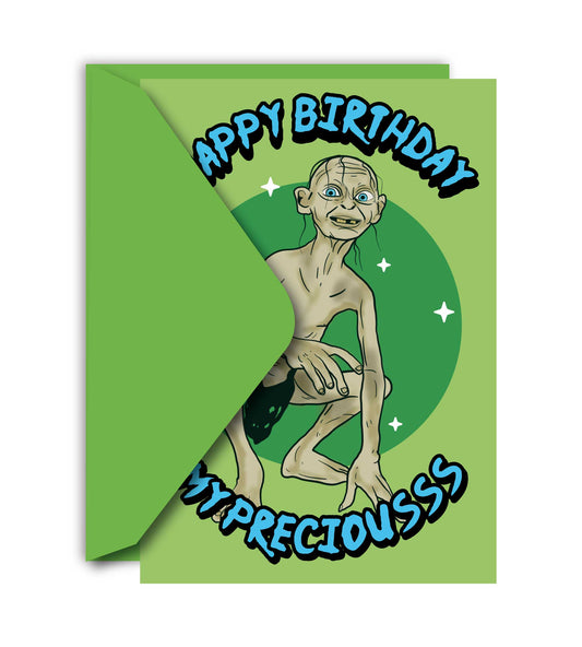 Happy Birthday My Precious Funny Halloween Greeting Card