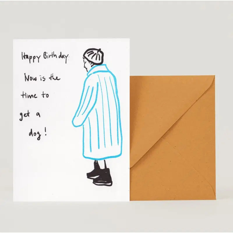 Folding Card Happy Birthday Time For A Dog