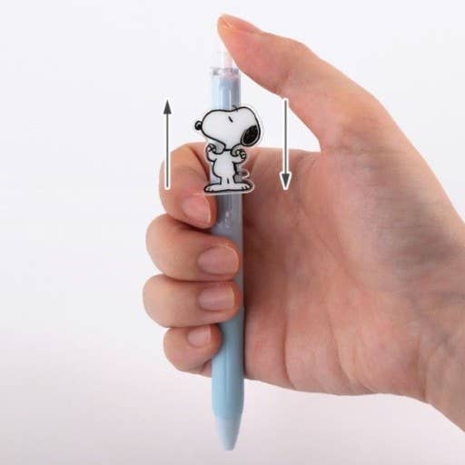 Peanuts Chracters Clip Ballpoint Pen 0.5mm Black