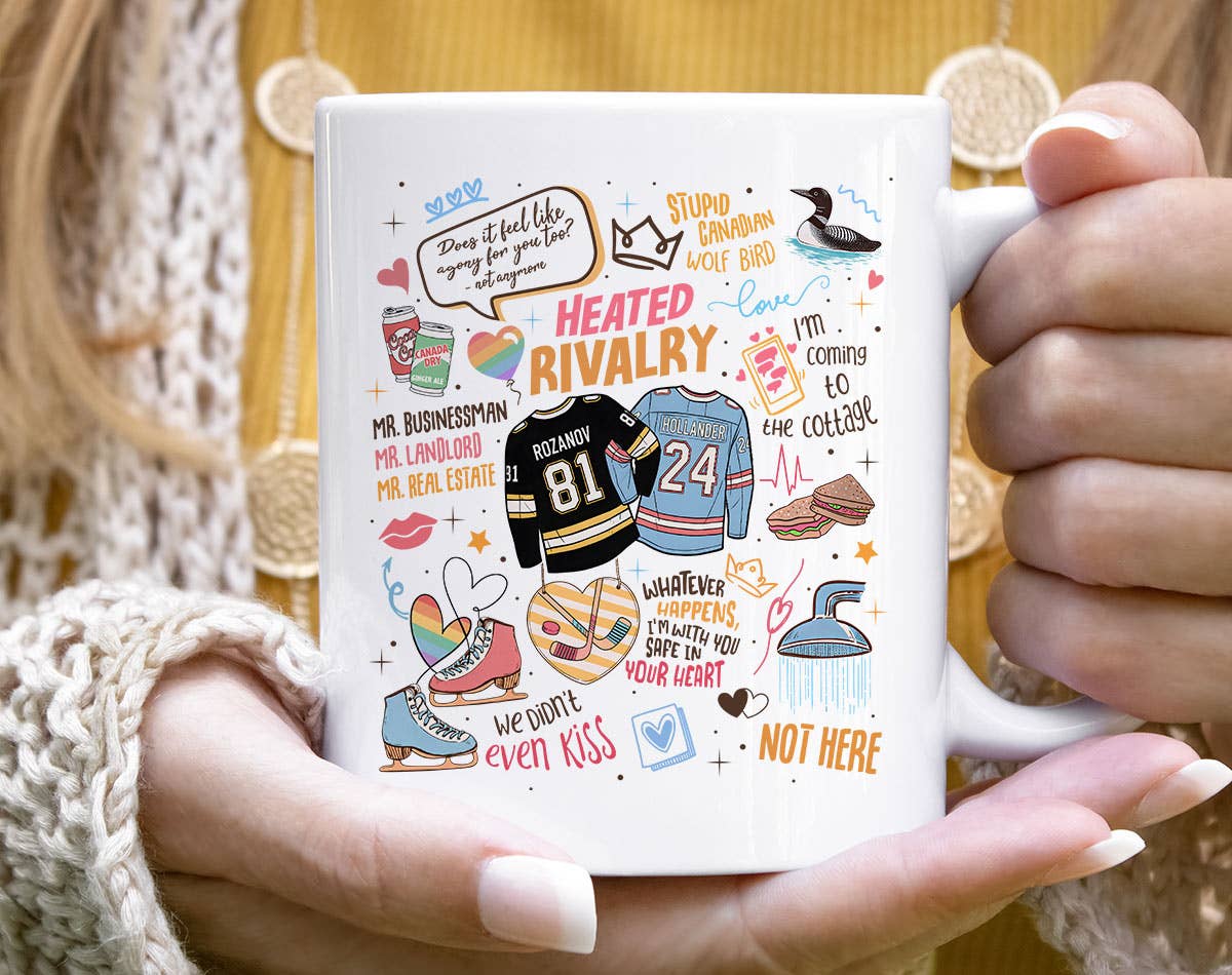 Heated Rivalry Inspired Collage Coffee Mug