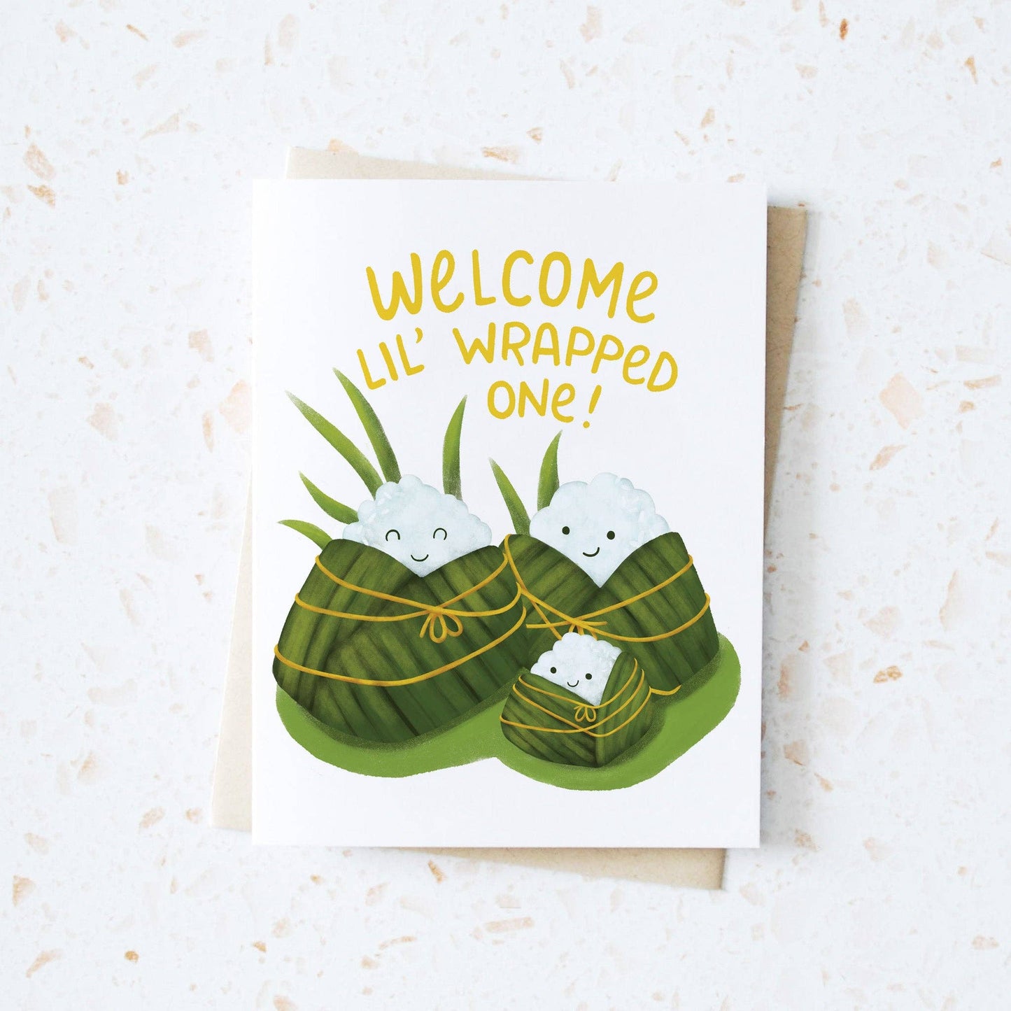 Chinese Sticky Rice - Newborn Greeting Card