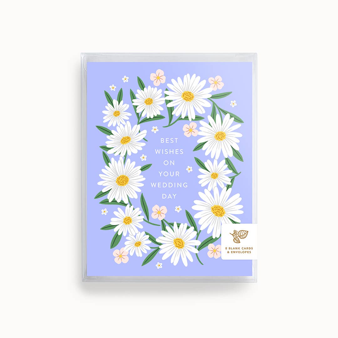 Best Wishes Wedding Daisies | Greeting Card