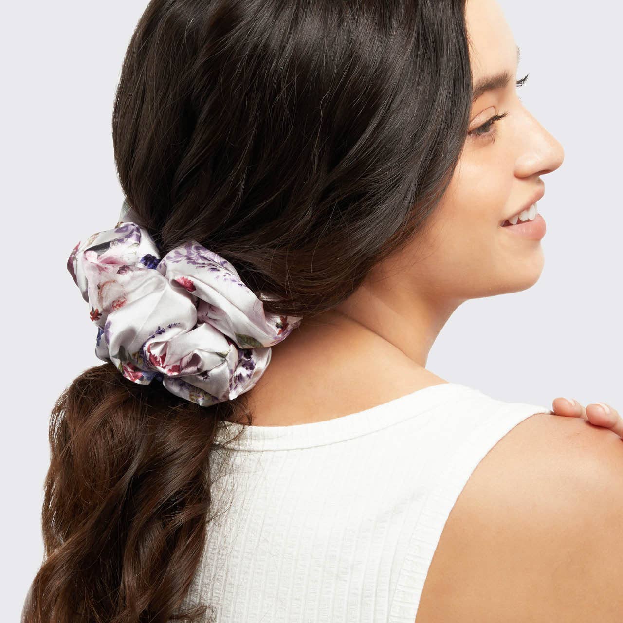 Bridgerton x Kitsch Satin Pillow Scrunchies - Floral
