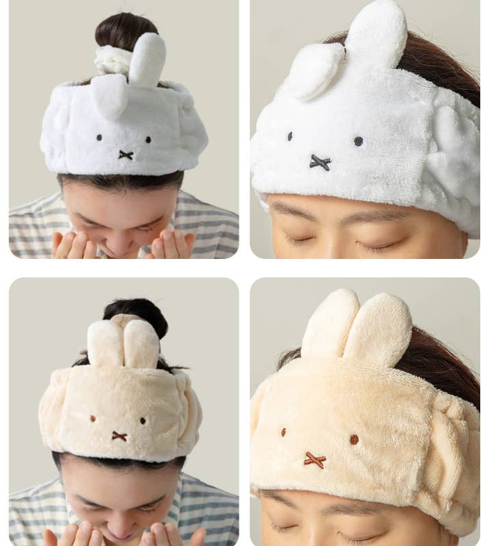 Miffy Face Velboa Soft Wash Headband- Wide Style
