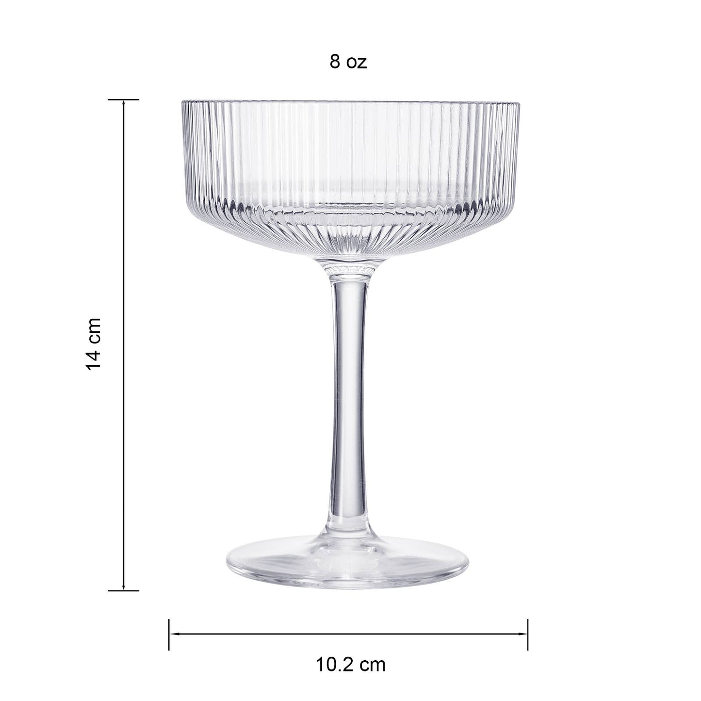 Acrylic Unbreakable Crystal Coupe Glasses
