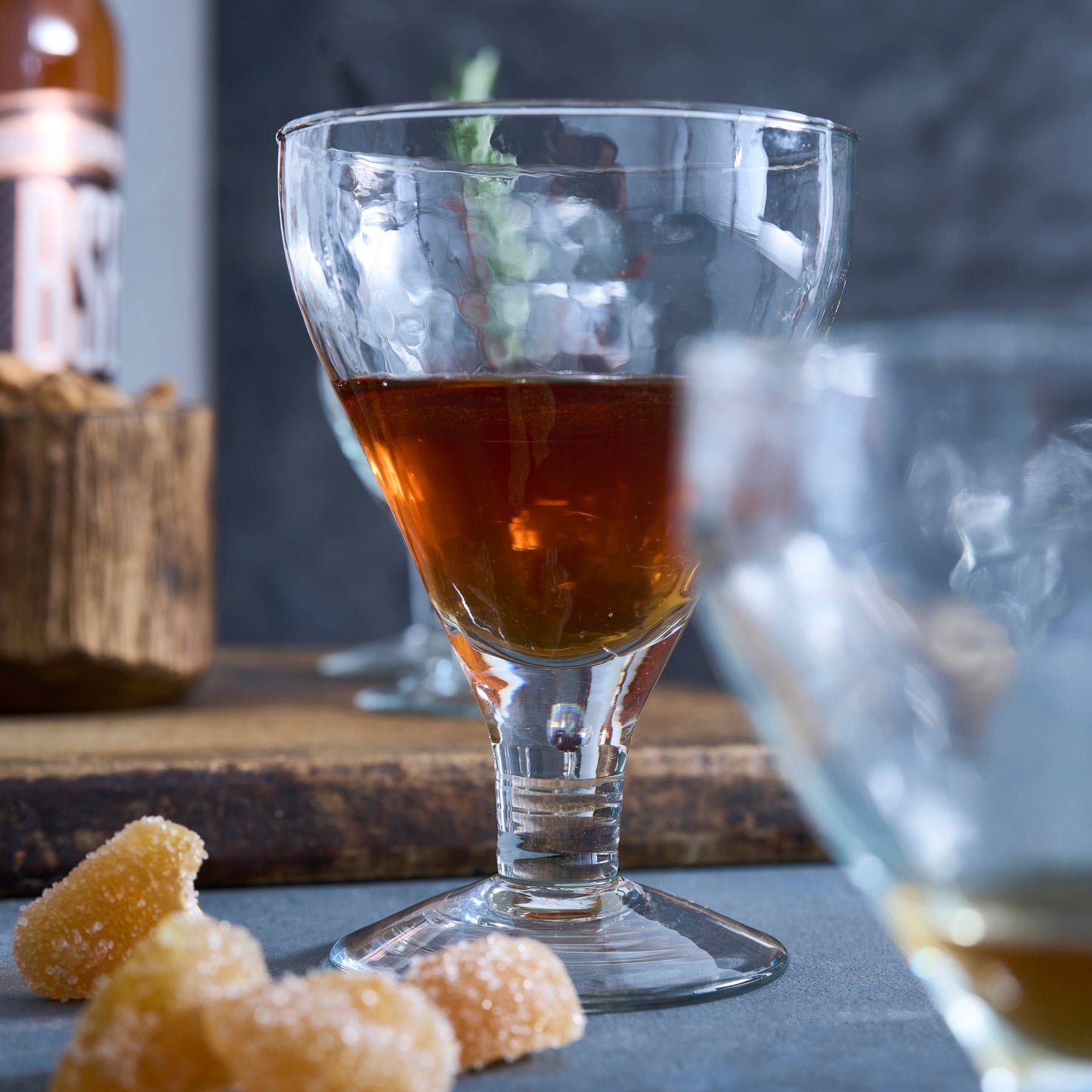 Pebbled Footed Goblets