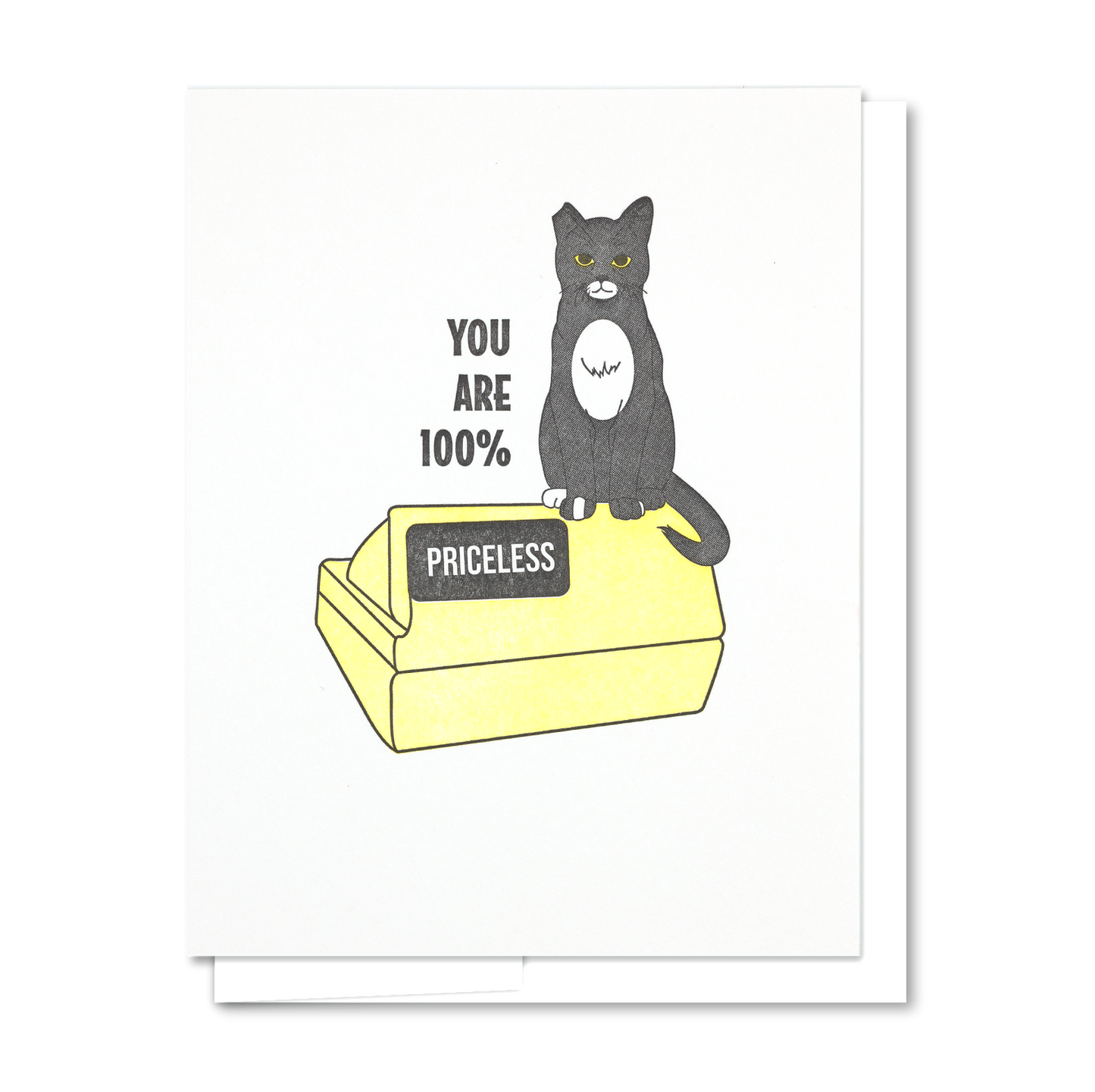 Priceless - Letterpress Funny Everyday Card