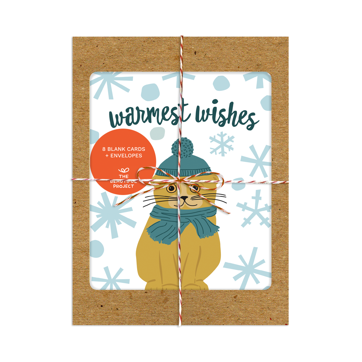 Cute Kitten Winter Wishes Christmas Card