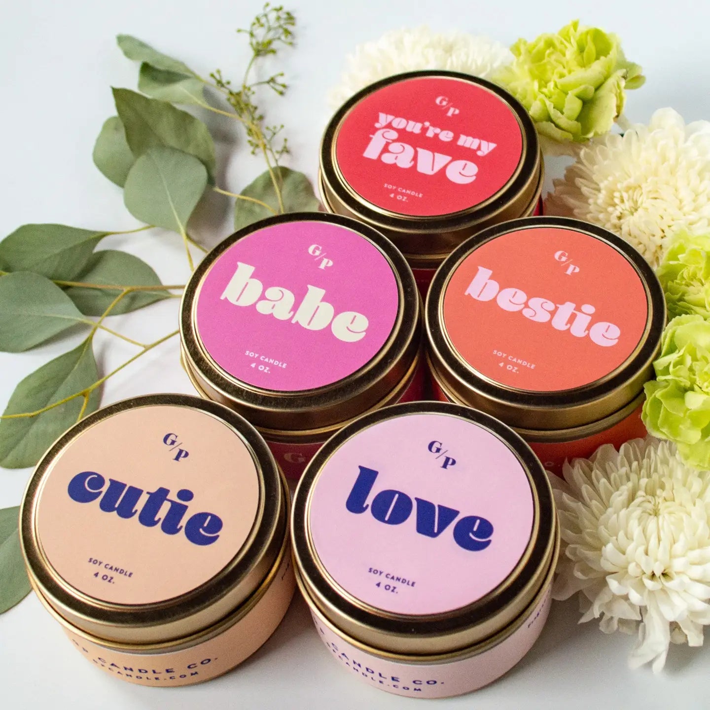 Love Just Because 4 oz. Candle Tin