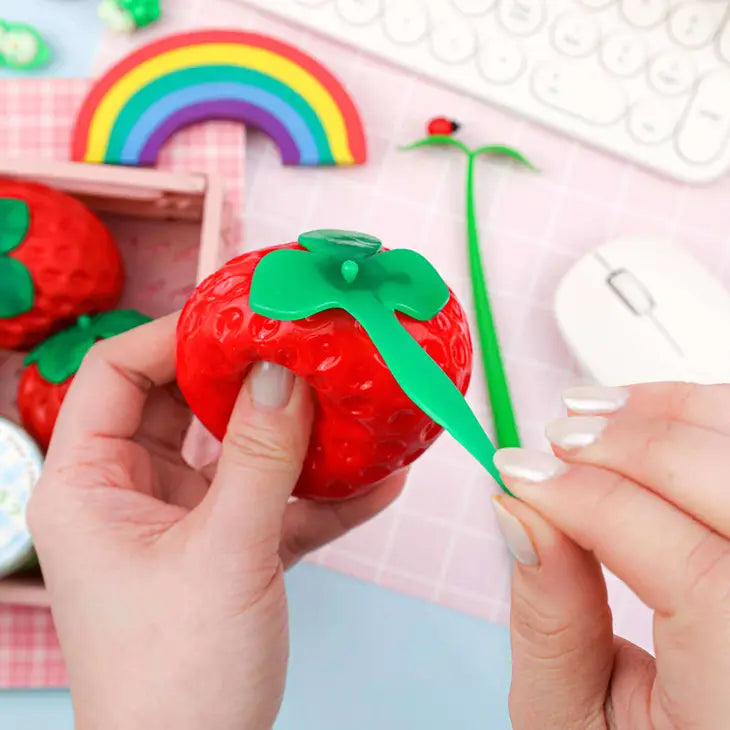 Strawberry Shaped Sensory Squishy Toy