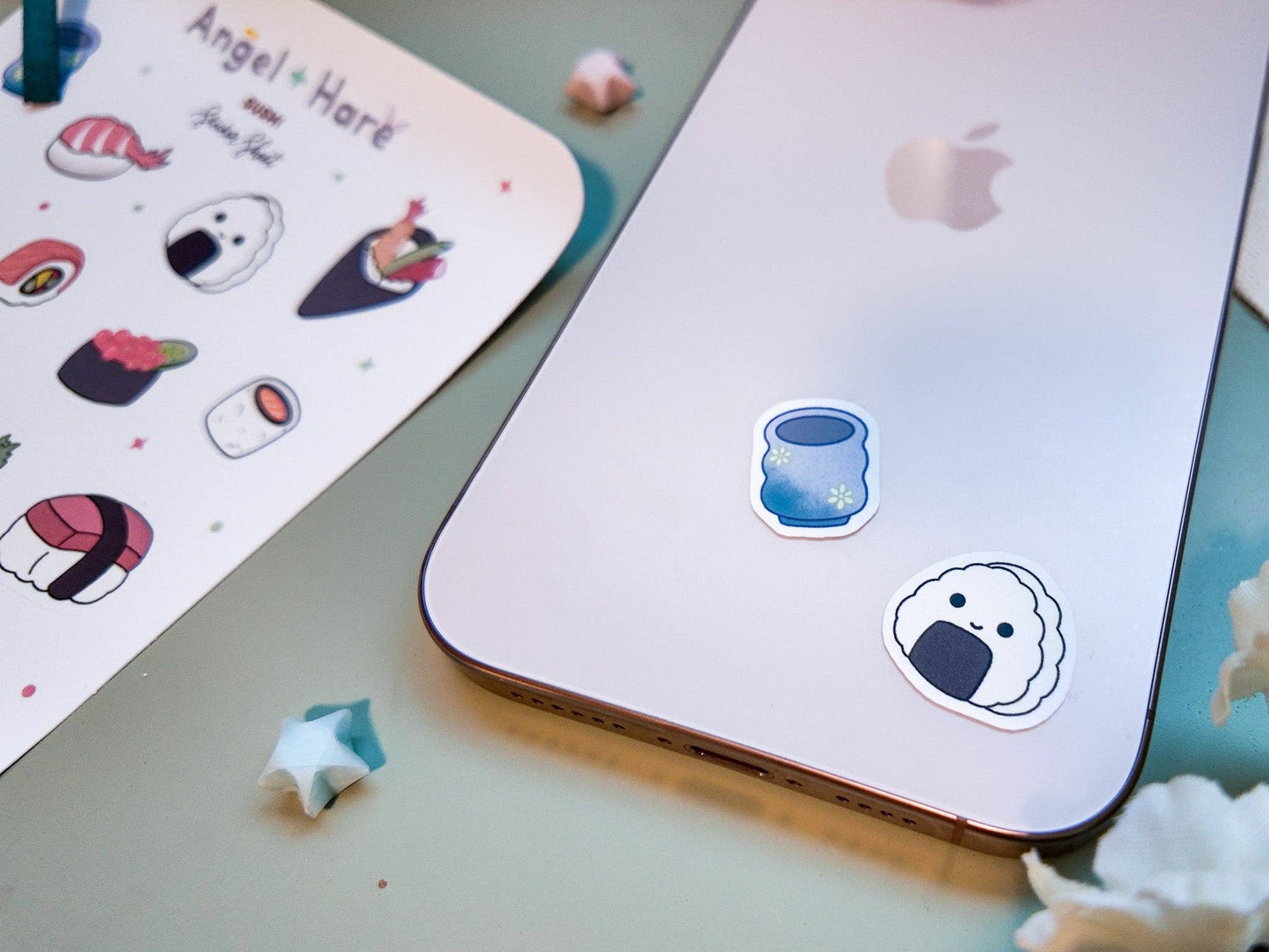 Sushi Waterproof Sticker Sheet