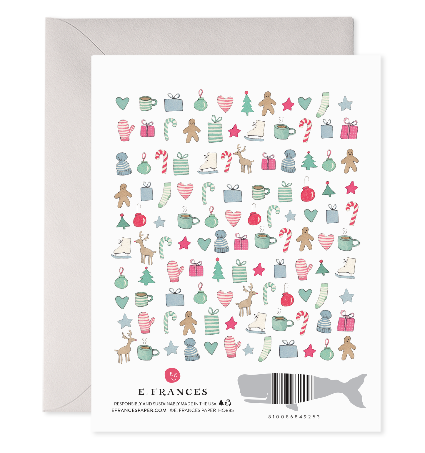 Merry Motif Boxed Holiday Greeting Cards
