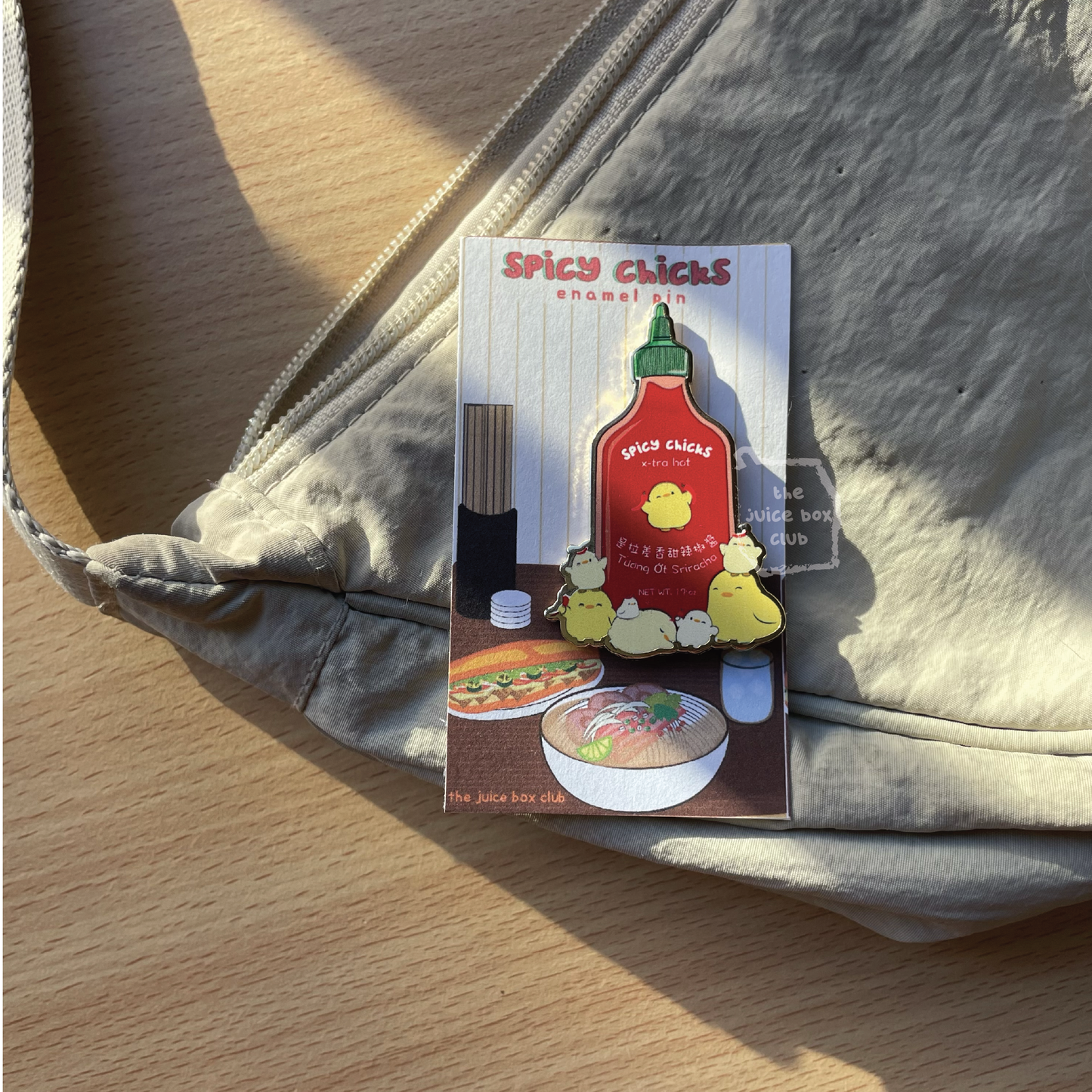 Asian Condiments Cute Enamel Pin