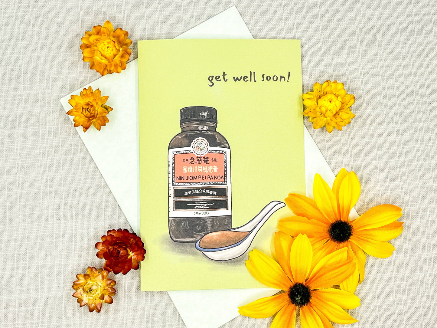 Get Well Soon Pei Pa Koa Card