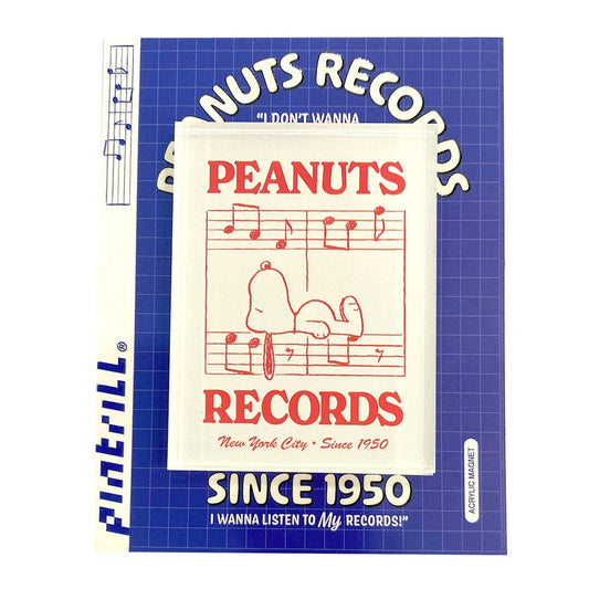 Snoopy Peanuts Records Magnet