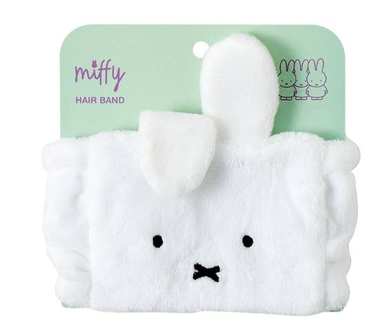 Miffy Face Velboa Soft Wash Headband- Wide Style